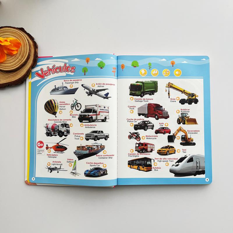 Libro Interactivo Educativo Bilingüe para Niños