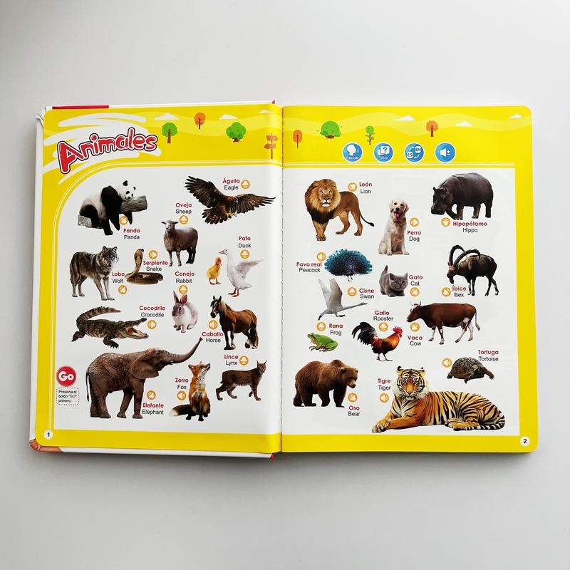 Libro Interactivo Educativo Bilingüe para Niños