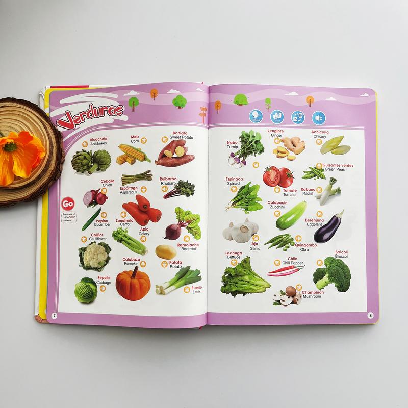 Libro Interactivo Educativo Bilingüe para Niños