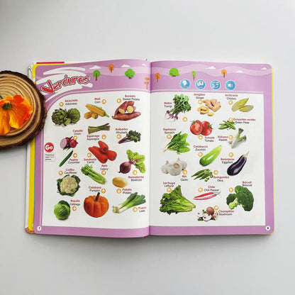 Libro Interactivo Educativo Bilingüe para Niños