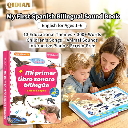 Libro Interactivo Educativo Bilingüe para Niños
